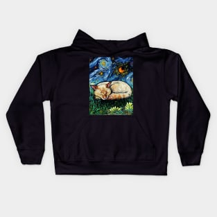 Sleepy Flame Point Siamese Night Kids Hoodie